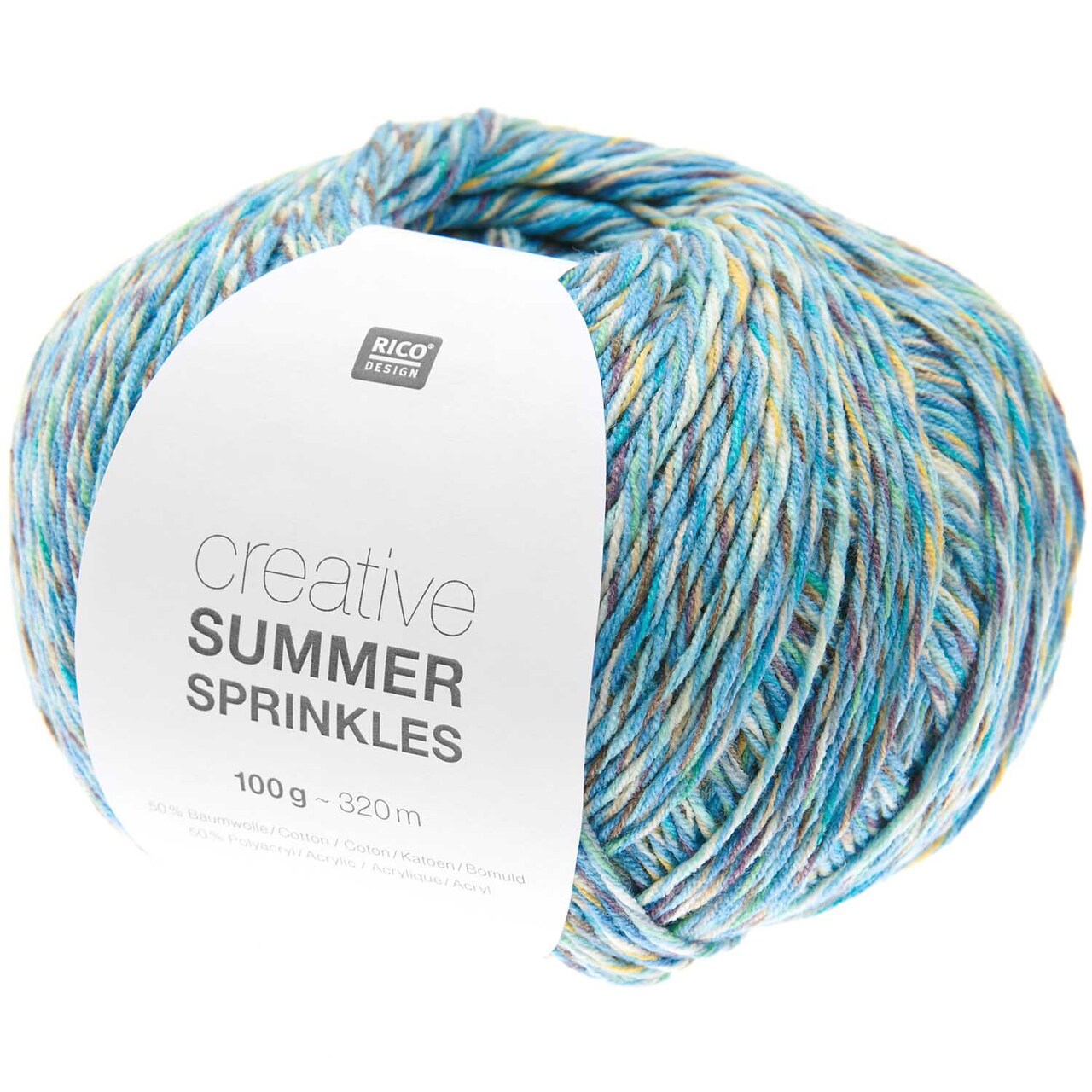 Rico Creative Summer Sprinkles - Cotton Blend Yarn - Fine - #004 Aqua